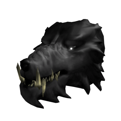 GLOWING Emissive Eyes - Werewolf Head - Black Fur