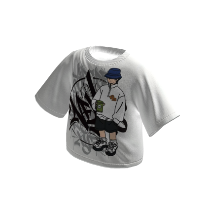 Boxy T Shirt White Y2K