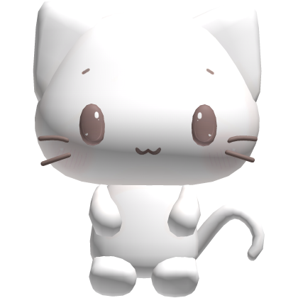 🍀 masyumaro kawaii neko kitty plush white Roblox item