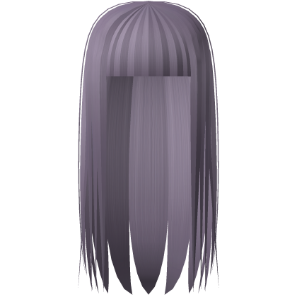 long straight hime cut ashe purple