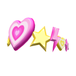 Aesthetic Preppy Crown in Pink and Yellow
