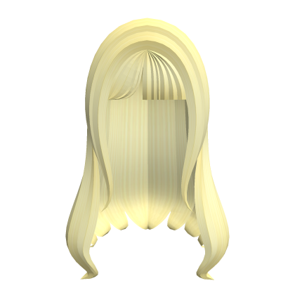 ♡ : cute long straight hair in yellow 
