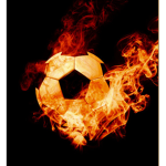 Der brennender Ball
