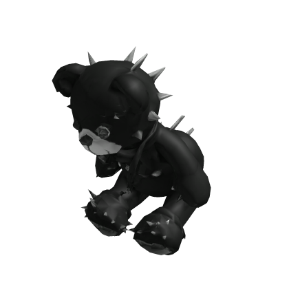 handheld black gothic spiked emo teddy bear 3.0 thumbnail