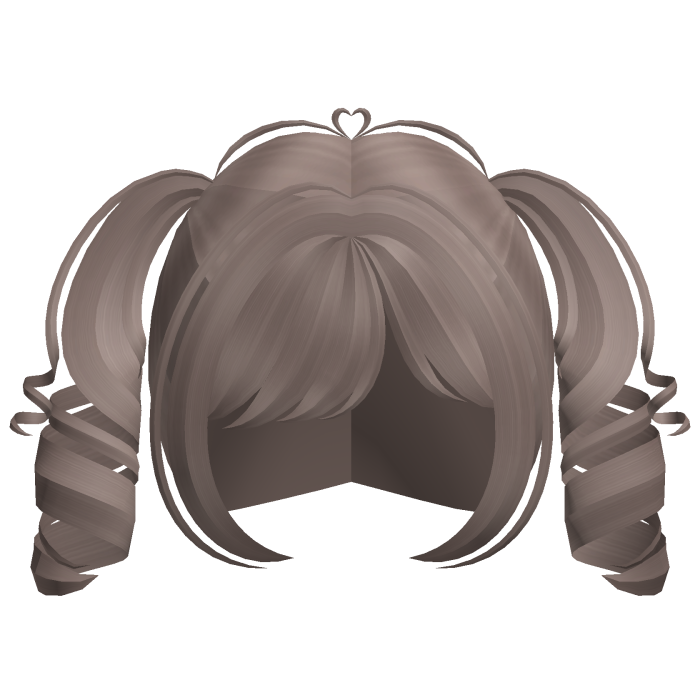 ˗ˏˋ ♡ adorable curly mini pigtails in brown