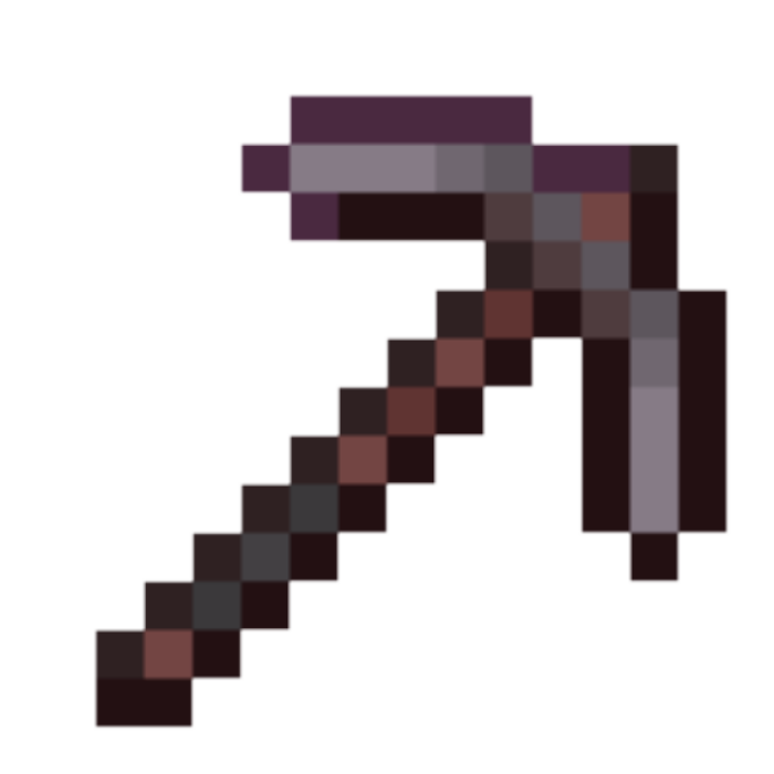 Minecraft Netherite Pickaxe Roblox decal