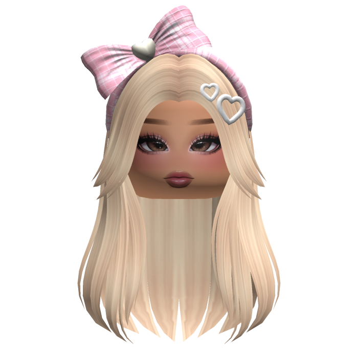 Soft Girl Straight Hair w/ Accessories & Makeup