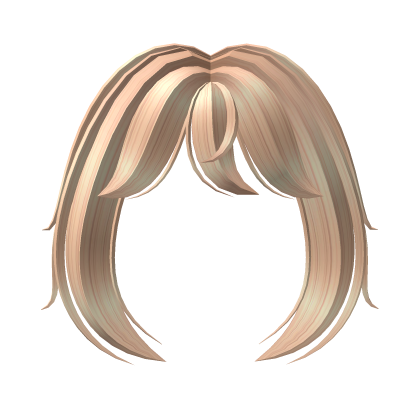 Messy blonde anime bangs  Roblox item