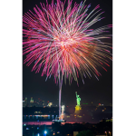 Statue of Liberty and fireworks! BC