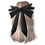Pretty Blonde Hair with black bow