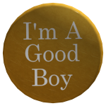 [PBR] Good Boy Button - Gold