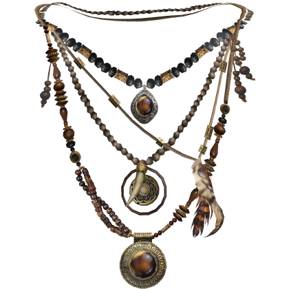 Gaian🏺3.0 Esoteric Bead Amulet Earthy Necklace Roblox item