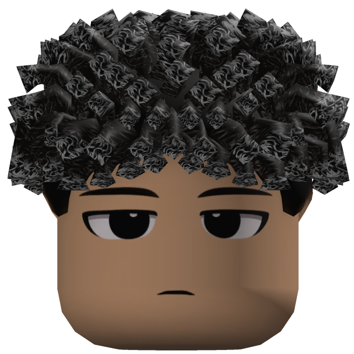 Short Curly Fringe Hair (Black/Gray)