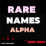 Rare NAMES Alpha