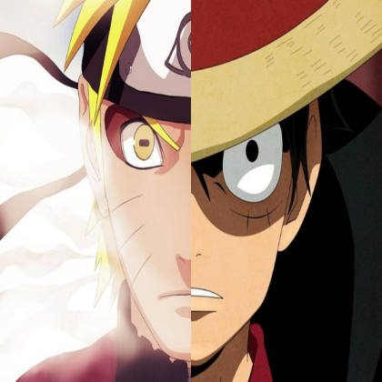 Naruto and Luffy Roblox decal
