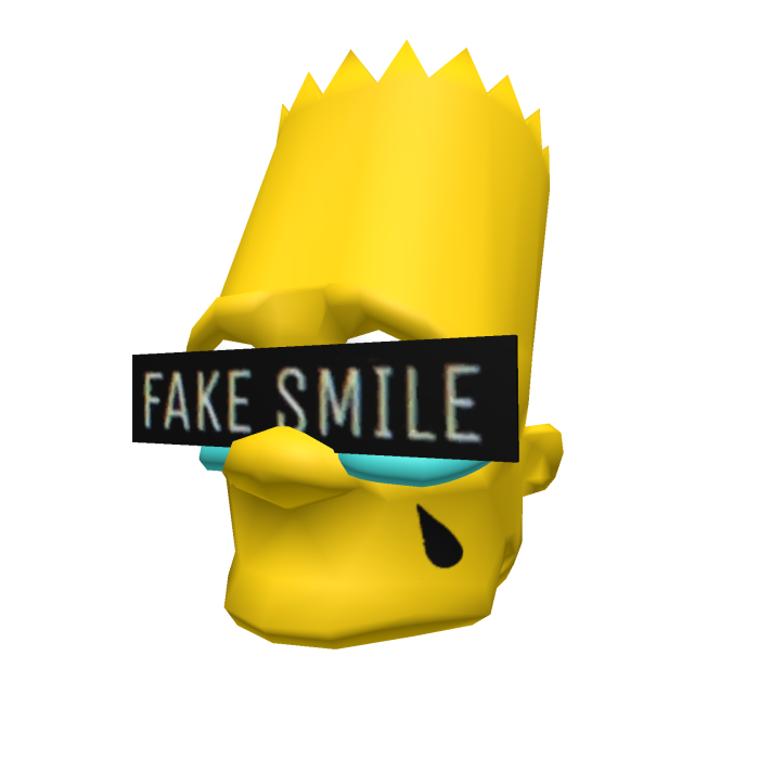 Bart Emo Head [Fake Smile]