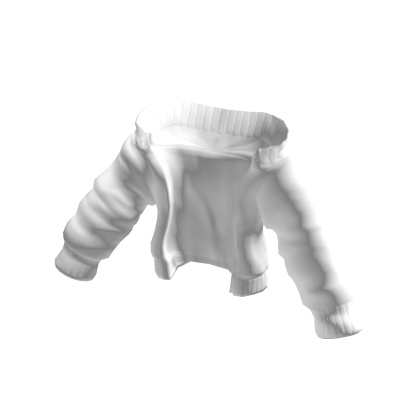 White Oversized Off Shoulder Jacket