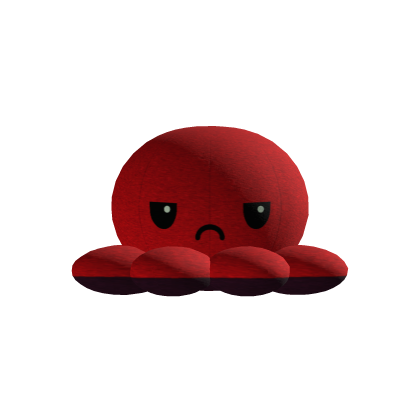 Red Floating Grumpy Octopus Hat