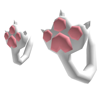 Low poly cat paw (white) | Roblox Item - Rolimon's