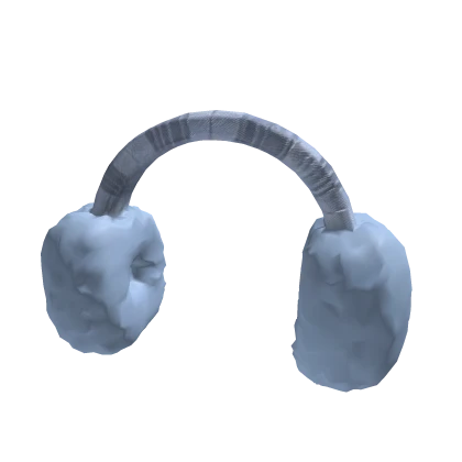 Blue Plush Earmuffs Fluffy Cozy Winter Y2K Kawaii | Roblox Item