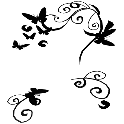 Frutiger Metro 2000s Black Butterfly Aura Roblox item