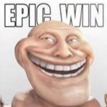 Troll face in real life Roblox decal