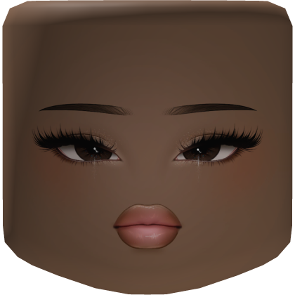 Valentina Mink Lashes Face Brown Skin Tone Roblox item