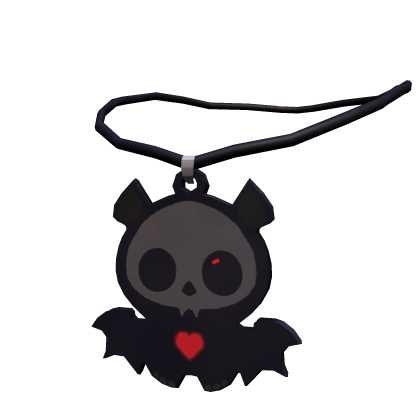 Halloween Skeleton Bat Pendant