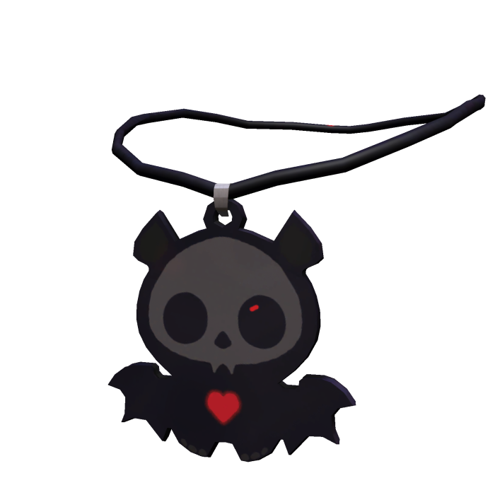 Halloween Skeleton Bat Pendant