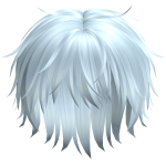 Stylish Messy Anime Boy Hair in Kawaii Blue