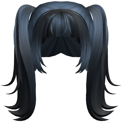 High Layered Pigtails in Black and Blue