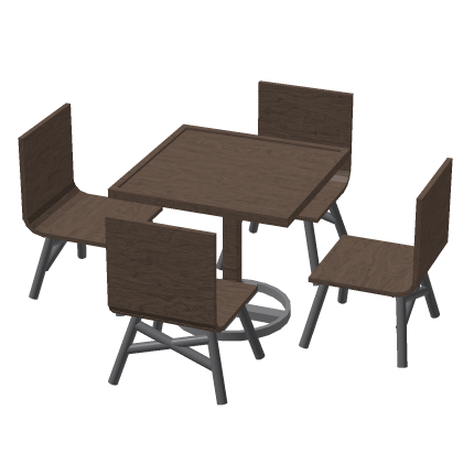[NEW] Cafe Restaurant Table Chairs Wood Seats Mode