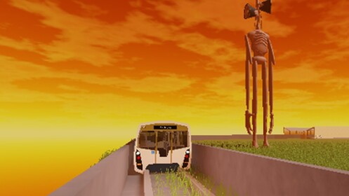 Siren Head [scp] and train