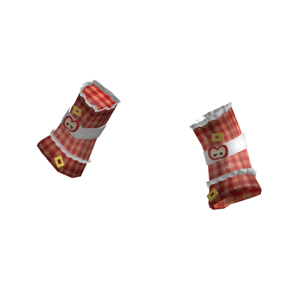 Ruffled Igari Apple Arm Warmers (Red and White) thumbnail