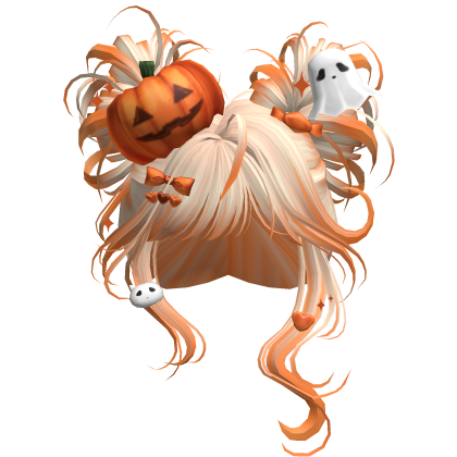 Spooky Halloween Pumpkin Buns  (Blonde&Orange)