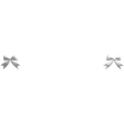 white cheek bows ♡ Roblox item