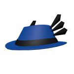 Blue Winged Fedora