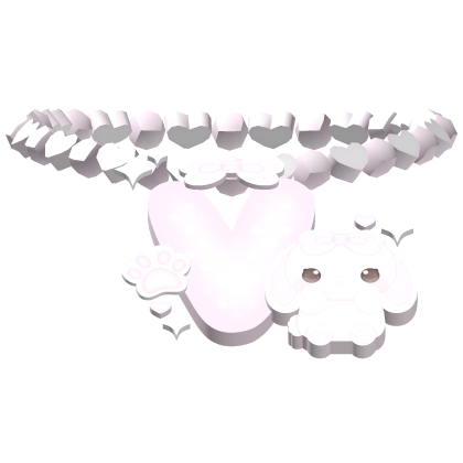 cute beaded bunny initial V necklace 3.0