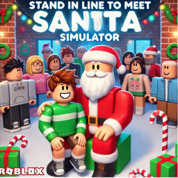 Stand in Line to Meet Santa Simulator🎅🏽❄️☃️