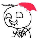 RT is afraid of my santa balls