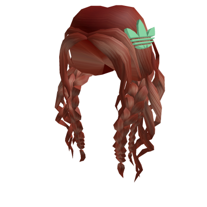 adidas Red Hair With Clips Roblox item