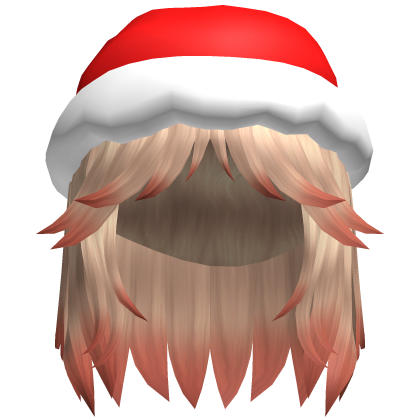 blonde hair with christmas hat cheap Roblox item