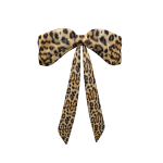 Cheetah French Hair Bow
