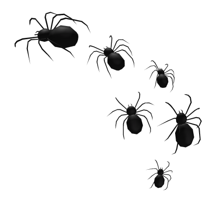 Halloween spiders crawling on your head