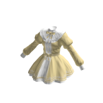 ♾️ Yellow & white cute cottage princess dress