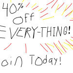 40 PERCENT OFF CATALOG!!!