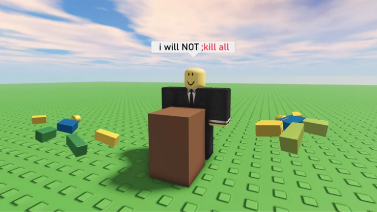 An admin saying that they will not use the ;kill all command.