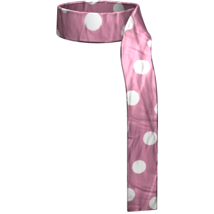 fall polkadot pink fashion scarf Roblox item