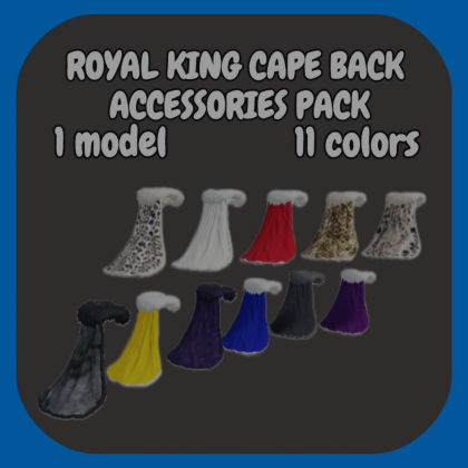 [R15/R6] Royal king cape back accessories [PBR]
