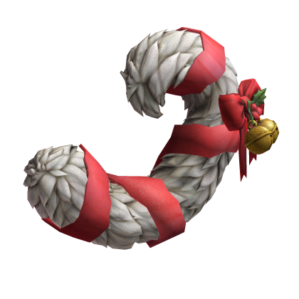 White Red Christmas Cat Tail